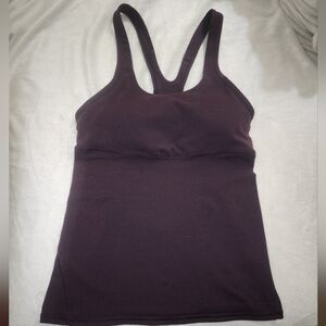 Lululemon Tank Workout Yoga Top Women's size 6. Beautiful deep plum color. EUC